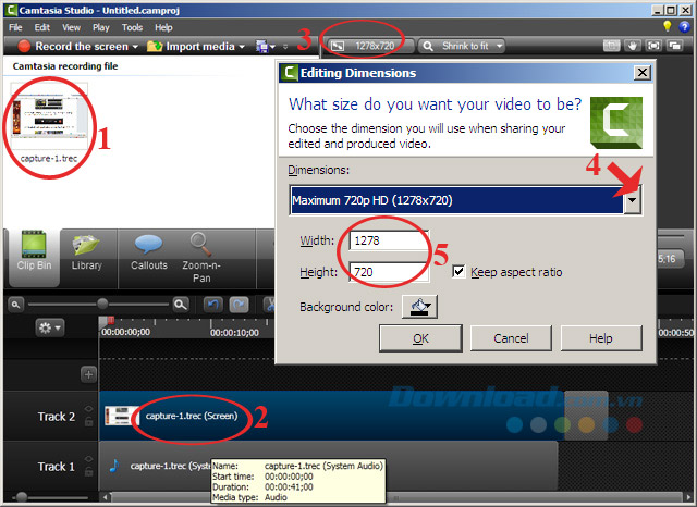 Chỉnh sửa video vừa quay