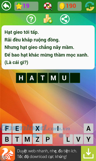 Đáp án trò chơi Đố vui dân gian - Phần 1