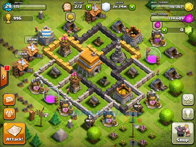 Nâng cấp nhà Hướng dẫn chơi Clash Of CLans cho người mới bắt đầu