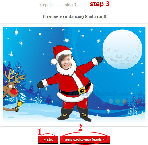 Thiệp sau khi đã tạo