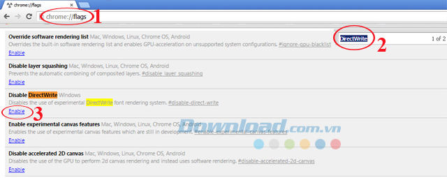 Sửa lỗi hiển thị sai tiếng Việt trên Chrome 39