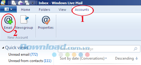 Hướng dẫn cấu hình Windows Live Mail