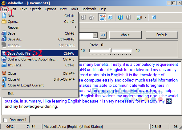 Luyện kỹ năng nghe và đọc tiếng Anh với BalaBolka
