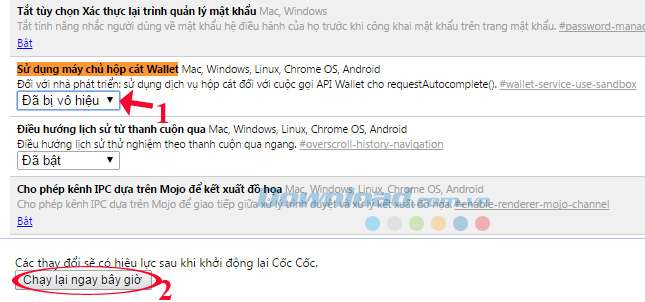 Hướng dẫn sửa lỗi Cốc Cốc không vào được mạng