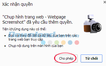 Cách chụp toàn bộ trang web trên trình duyệt Cốc Cốc