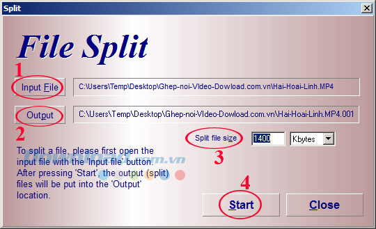 Chia tách file Hướng dẫn chia nhỏ và ghép file bằng HJSplit