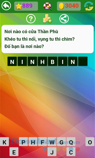 Đáp án trò chơi Đố vui dân gian - Phần 25