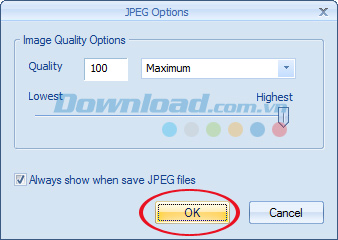 Chọn chất lượng ảnh Hướng dẫn tạo thiệp năm mới 2015 bằng Picture Collage Maker
