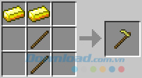 Chế tạo cuốc Hướng dẫn làm Farm trong Minecraft