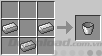 Chế tạo xô nước Hướng dẫn làm Farm trong Minecraft