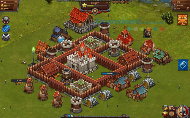 Hướng dẫn chinh phục game đế chế Throne Rush