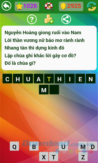 Đáp án đố vui dân gian câu 1026