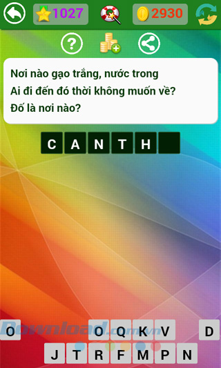 Đáp án đố vui dân gian câu 1027 Đáp án trò chơi Đố vui dân gian - Phần 29