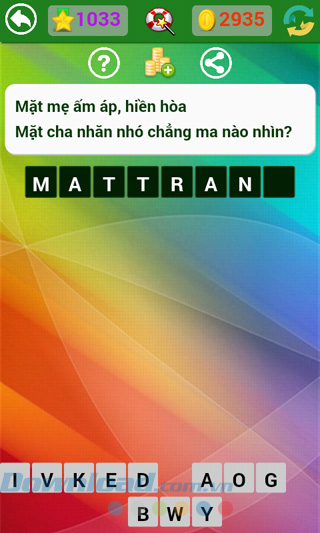 Đáp án đố vui dân gian câu 1033 Đáp án trò chơi Đố vui dân gian - Phần 29