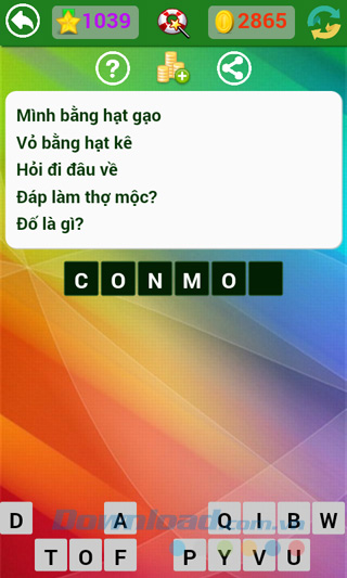 Đáp án đố vui dân gian câu 1039 Đáp án trò chơi Đố vui dân gian - Phần 29