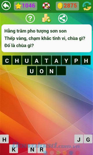 Đáp án đố vui dân gian câu 1046