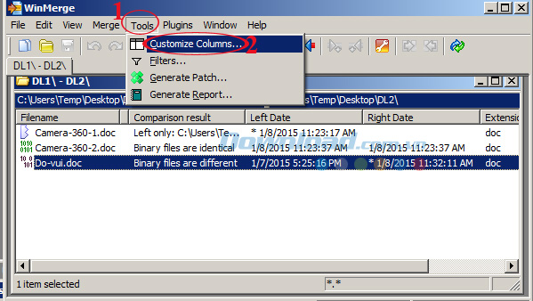 Customize Columns...