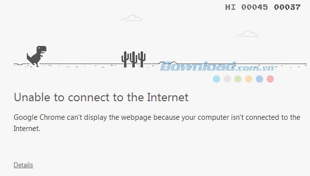 Chơi game khi mất mạng ngay trên trình duyệt Chrome