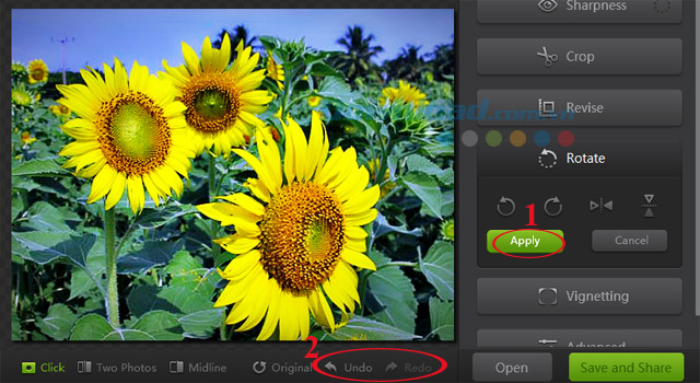 Lưu thay đổi Hướng dẫn chỉnh sửa ảnh bằng Camera360 trên máy tính