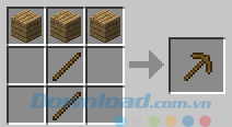 Cách chế tạo dụng cụ trong game Minecraft