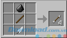 Cách chế tạo vũ khí trong game Minecraft