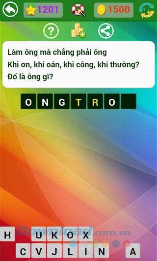 Đáp án đố vui dân gian câu 1201 Đáp án trò chơi Đố vui dân gian - Phần 33
