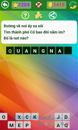 Đáp án đố vui dân gian câu 1204 Đáp án trò chơi Đố vui dân gian - Phần 33