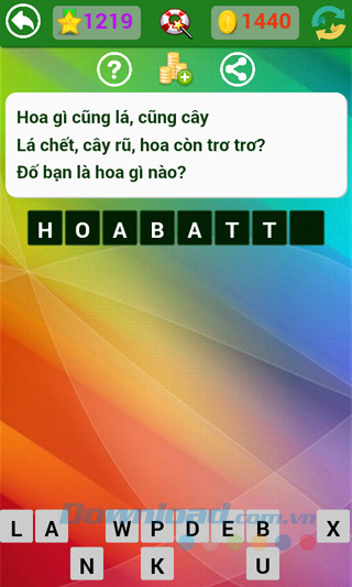 Đáp án đố vui dân gian câu 1219 Đáp án trò chơi Đố vui dân gian - Phần 33
