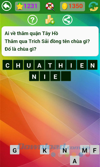 Đáp án đố vui dân gian câu 1231 Đáp án trò chơi Đố vui dân gian - Phần 33