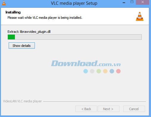 Bắt đầu cài đặt VLC