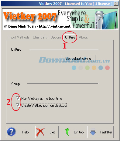 Hướng dẫn sử dụng bộ gõ tiếng Việt Vietkey