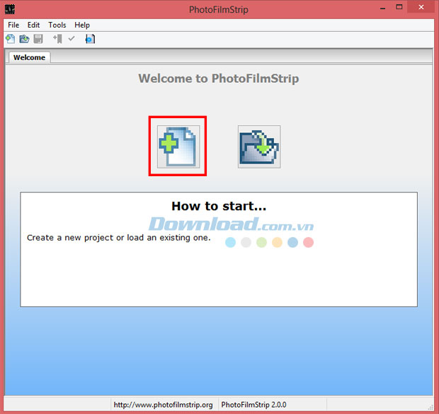 Bắt đầu dự án mới