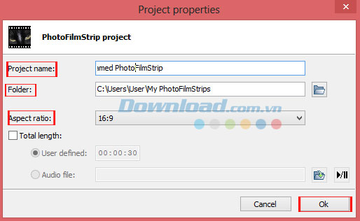 Tùy chỉnh một vài thông số