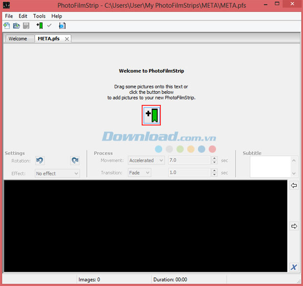 Nhập ảnh vào giao diện