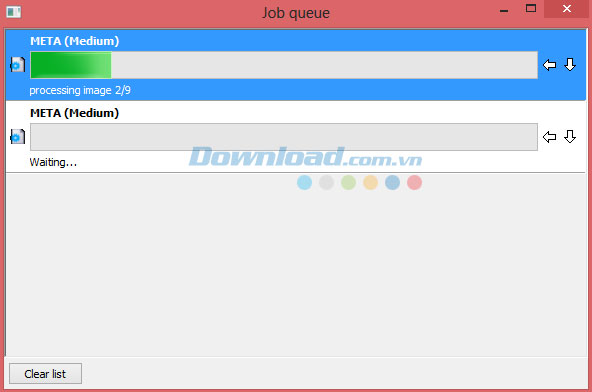 Tùy chỉnh hộp thoại Render FilmStrip