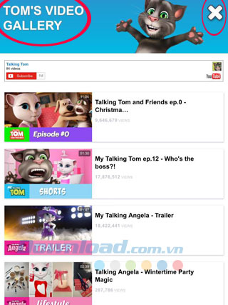 Thư viện video Tom