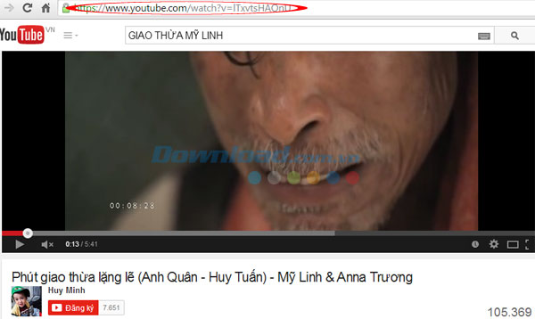 Sao chép URL yêu thích