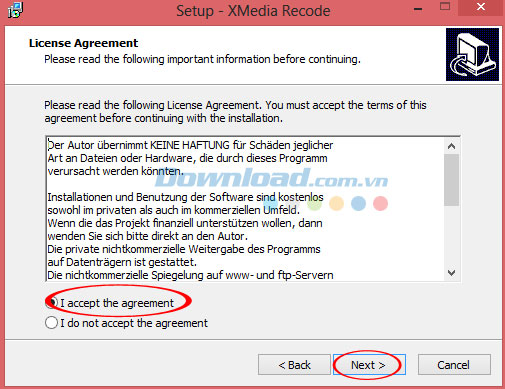 Điều khoản sử dụng chương trình