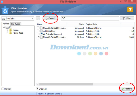 Tiến hành phục hồi