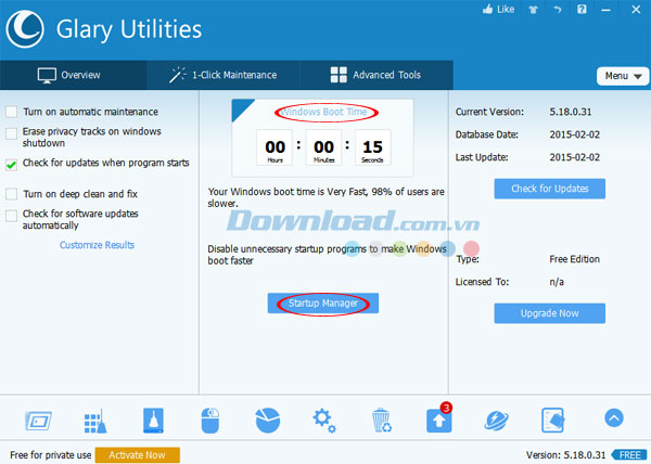 Quản lý chương trình khởi chạy cùng Windows