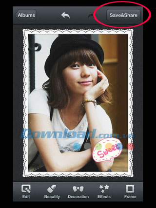 Lưu và chia sẻ ảnh