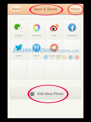 Chia sẻ qua nhiều mạng xã hội