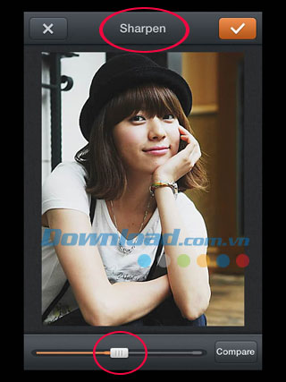 Thay đổi độ sắc nét của ảnh