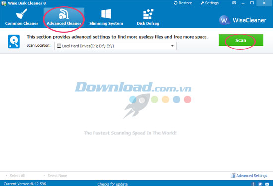 Chế độ dọn dẹp nâng cao