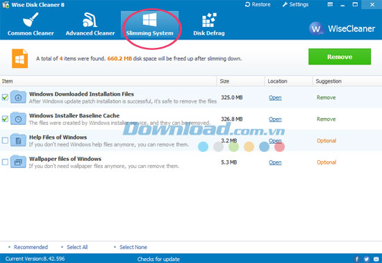Dọn dẹp hệ thống