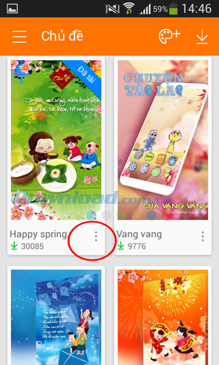 thay đổi chủ đề