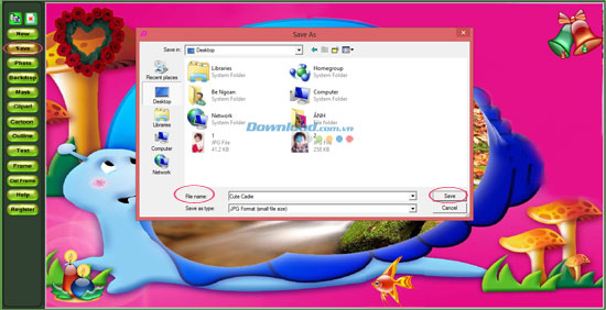 Lưu lại tác phẩm
