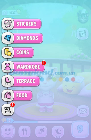 mua hàng trong my talking angela