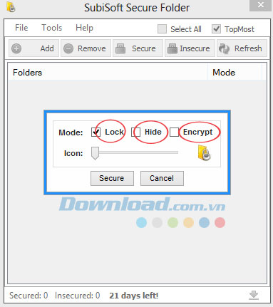 Cửa sổ nhập thư mục
