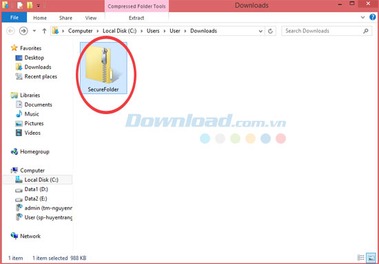 Cài đặt Secure Folder